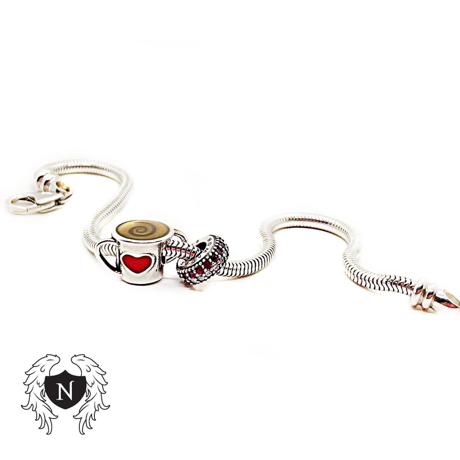 My Cup Runneth Over Coffee Cup Bead Charm