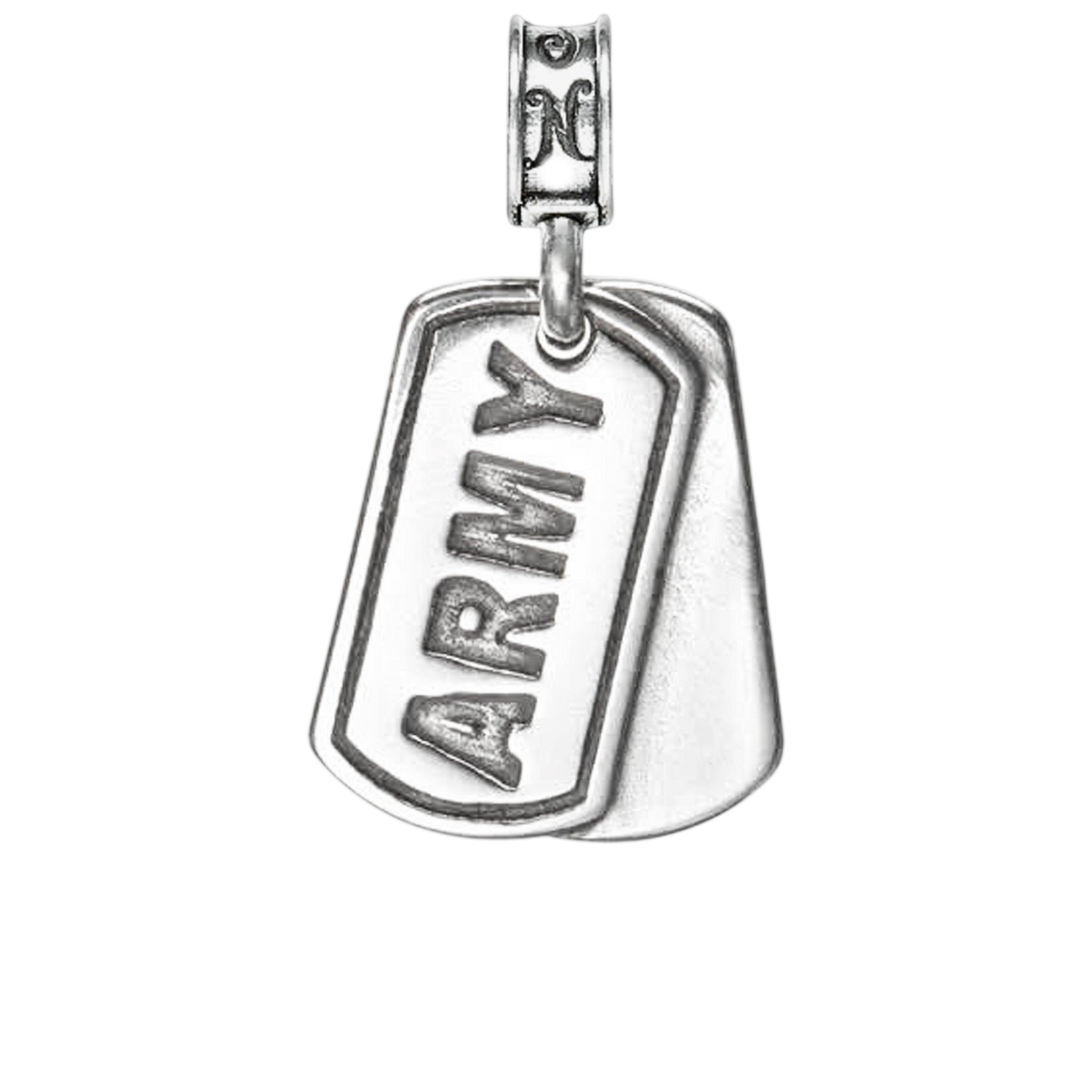 Army Dog Tag Charm