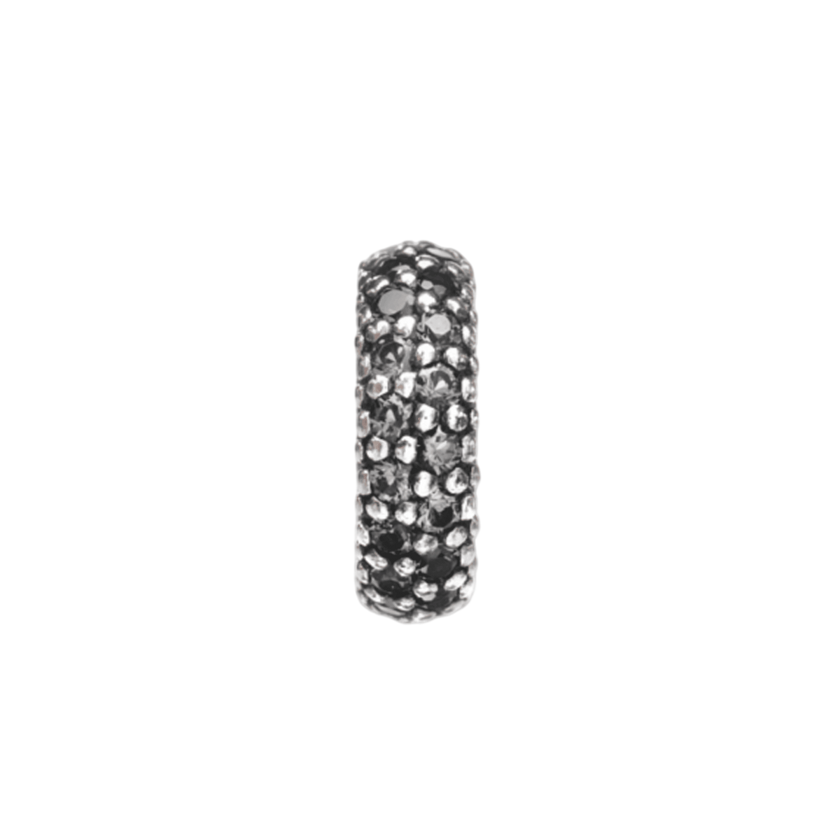 Black Pave Bead Charm