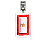 Military Jewelry, Military Charms, Military Gifts, Gold Star Flag Charm, Gold Star Mom, Gold Star Wif