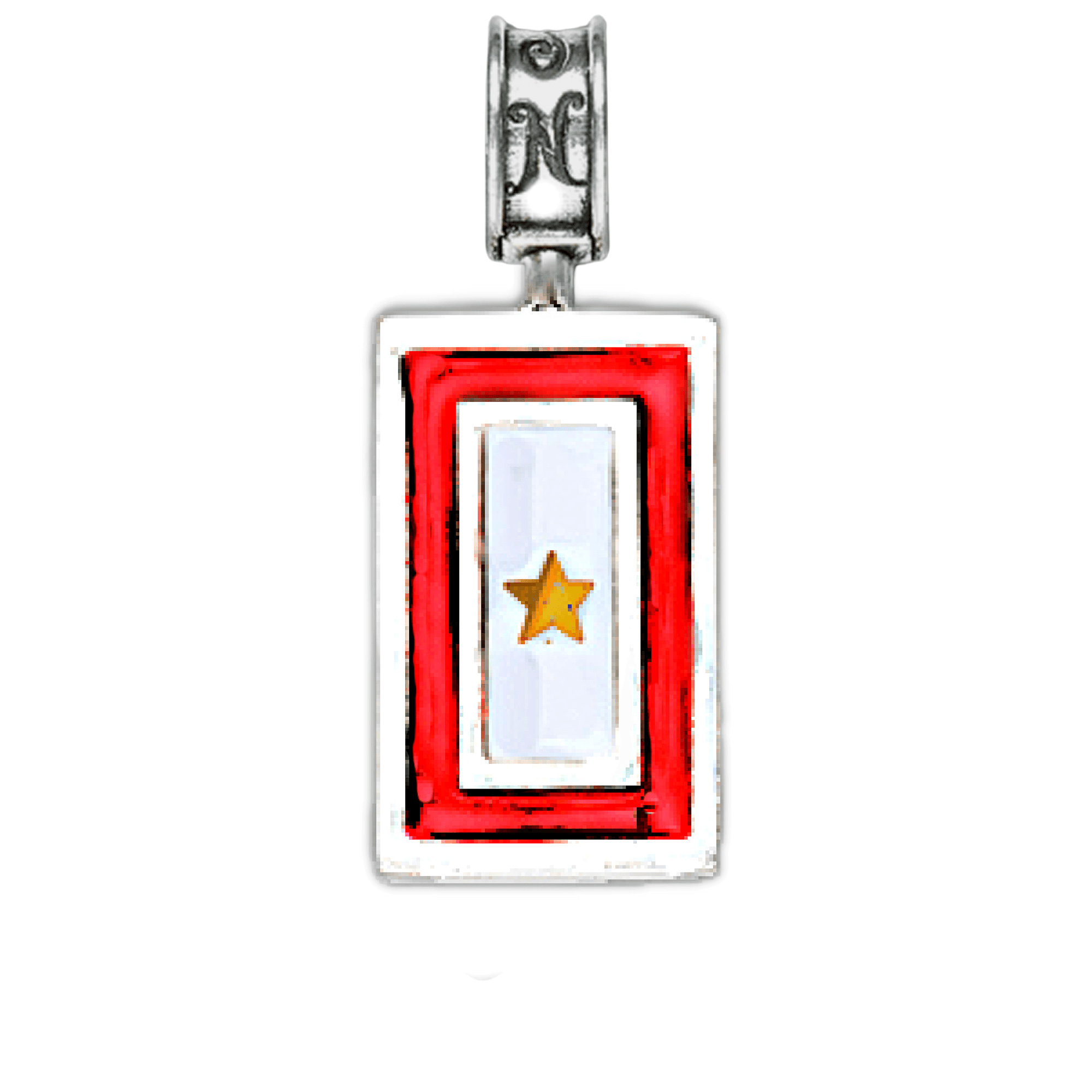 Military Jewelry, Military Charms, Military Gifts,  Gold Star Flag Charm, Gold Star Mom, Gold Star Wif