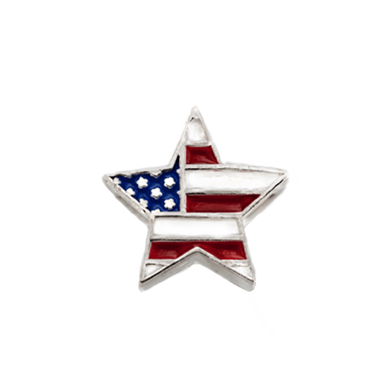 Patriotic Star Bead Charm