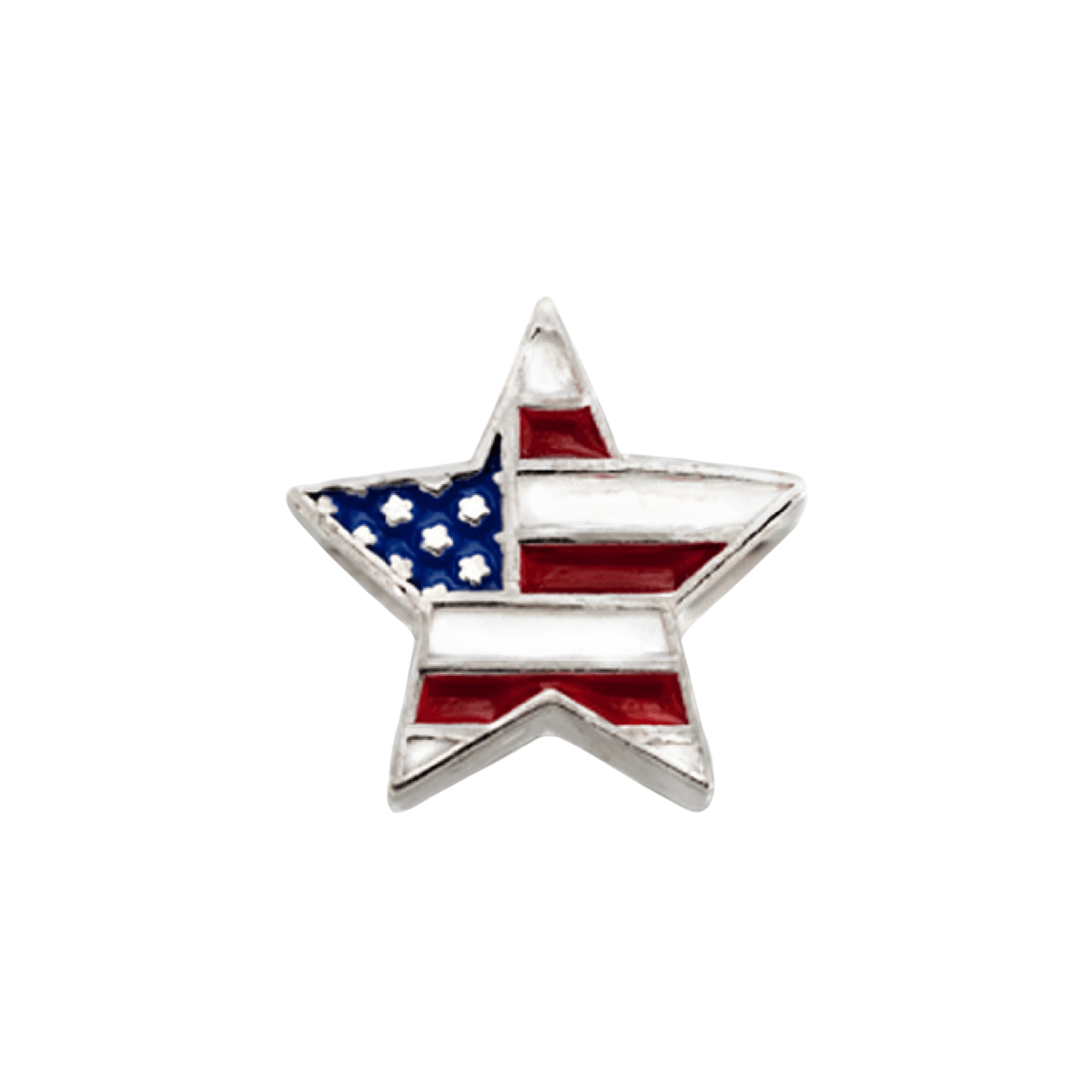 Patriotic Star Bead Charm