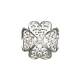 Military Jewelry, Military Charms, Military Gifts, Lucky Clover Charm, Irish Charm, Ireland Charm, Clear