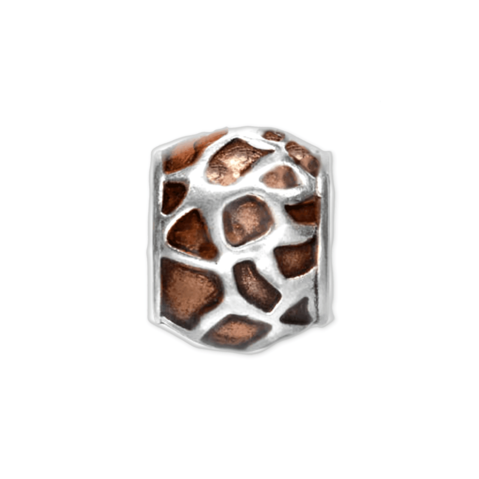 Serengeti Orange Giraffe Bead Charm