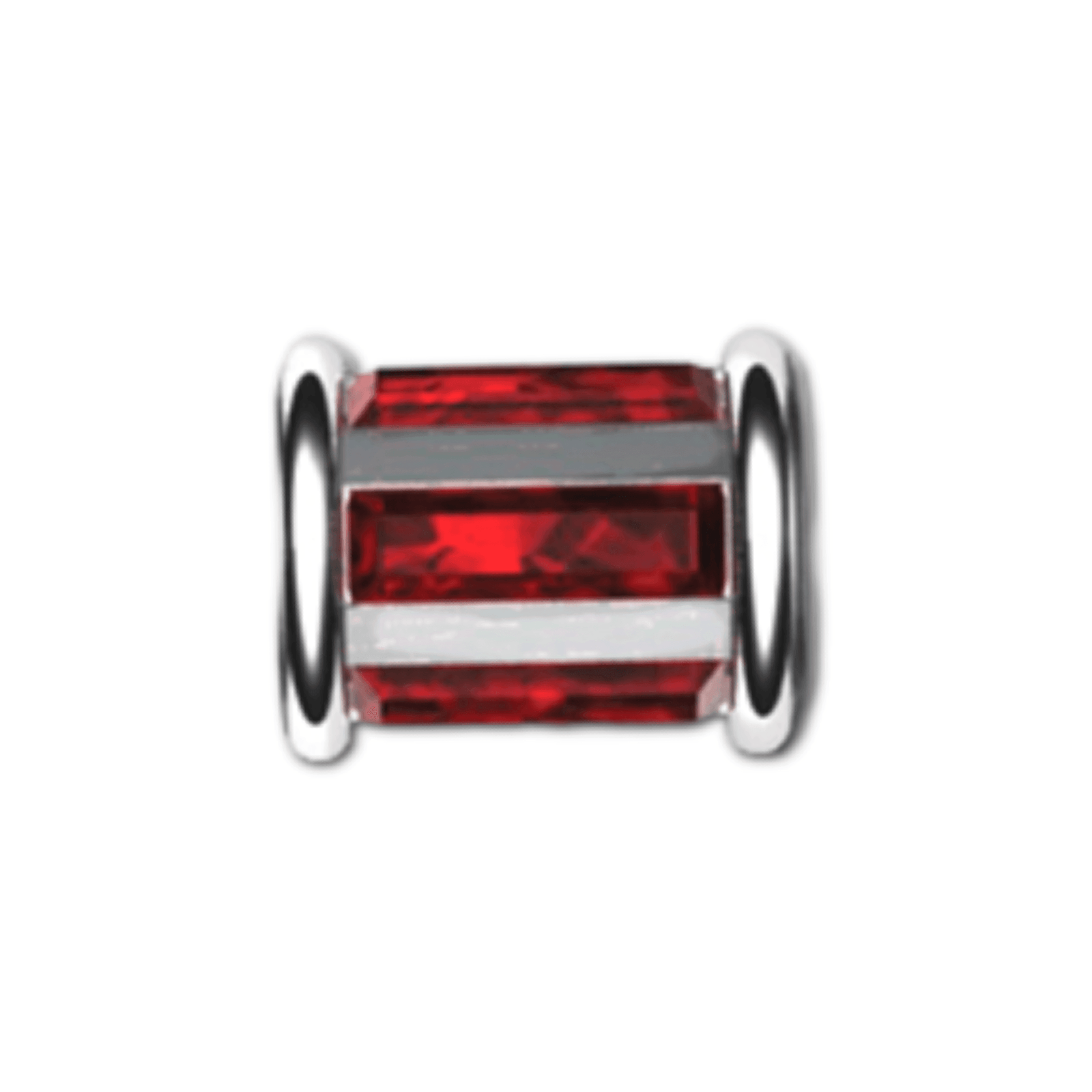 Bright Stripe Bead Charm