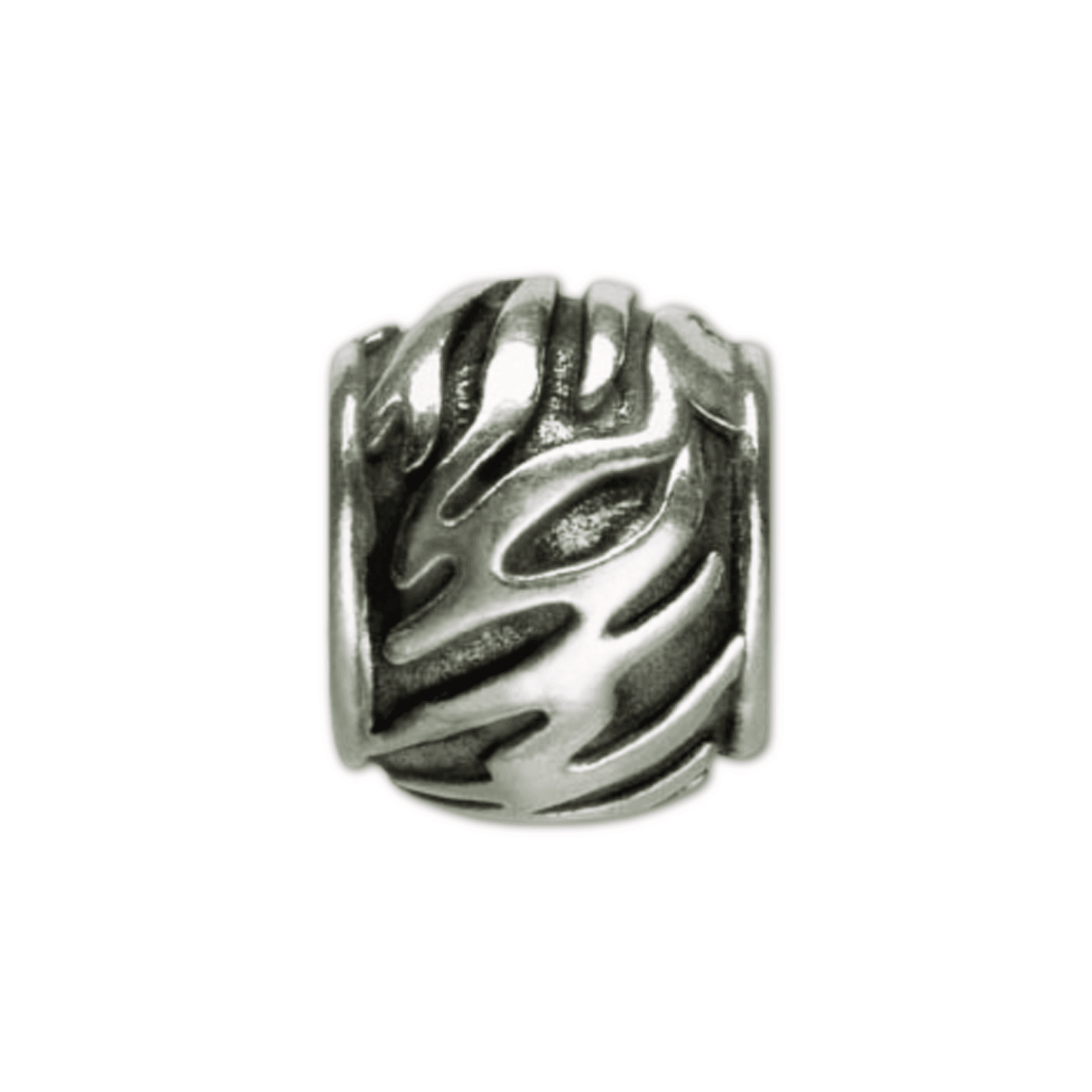 Serengeti Silver Zebra Bead Charm