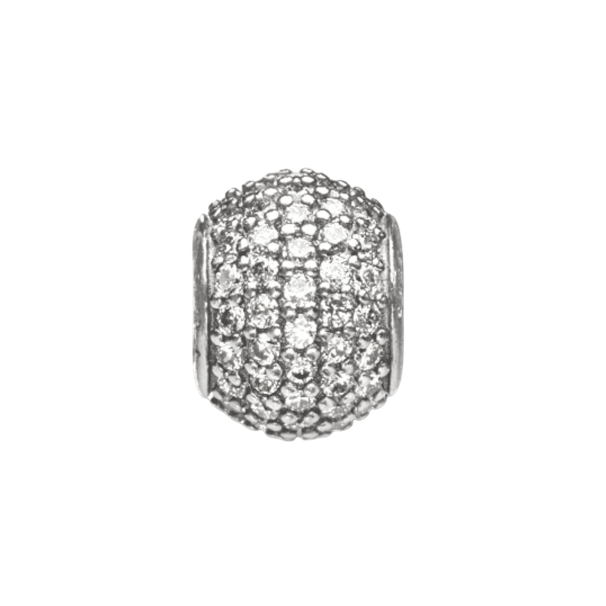 Clear Petite Pave Bead Charm