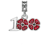 Military Jewelry, Military Charms, Poppy Charm, American Legion