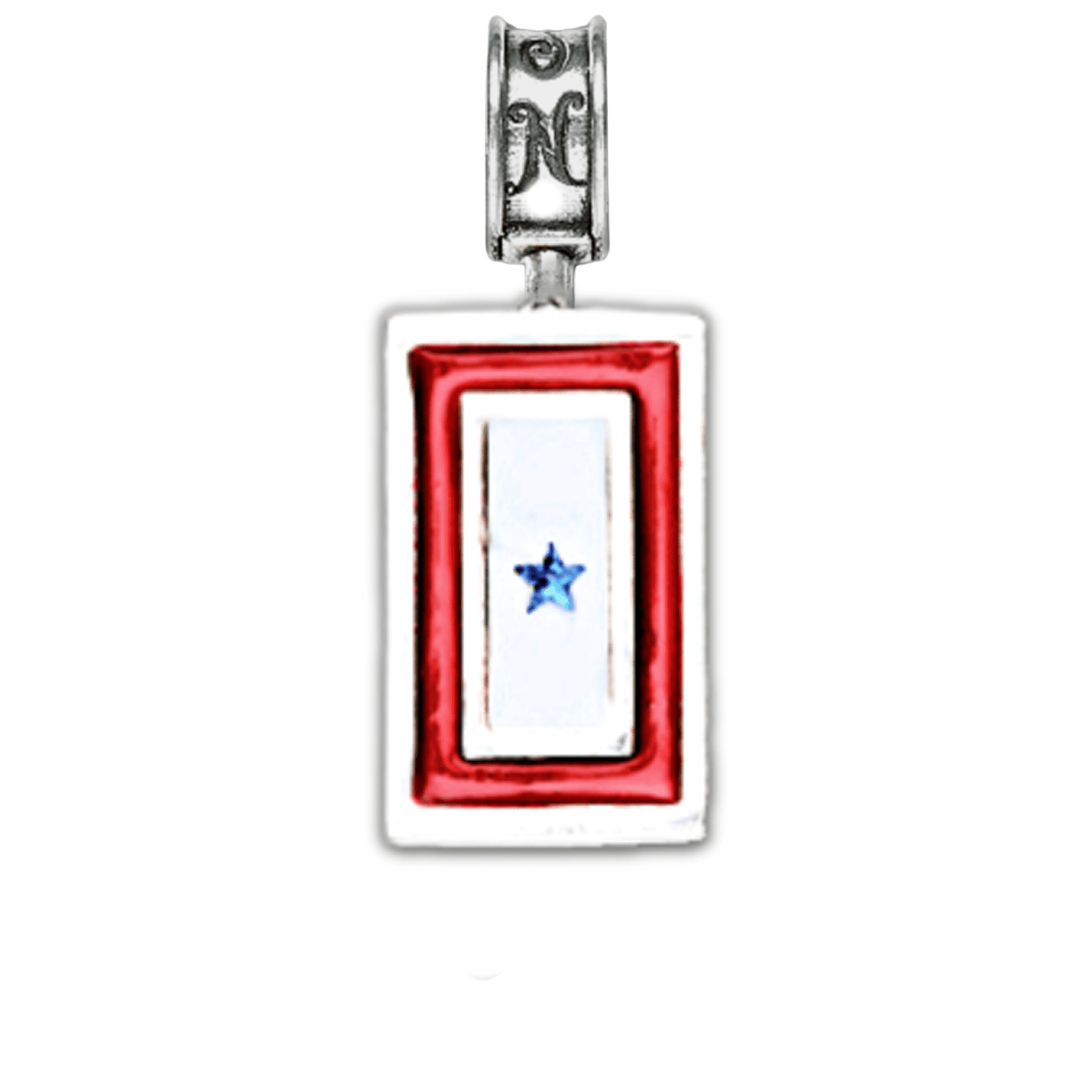 Blue Star Flag Charm