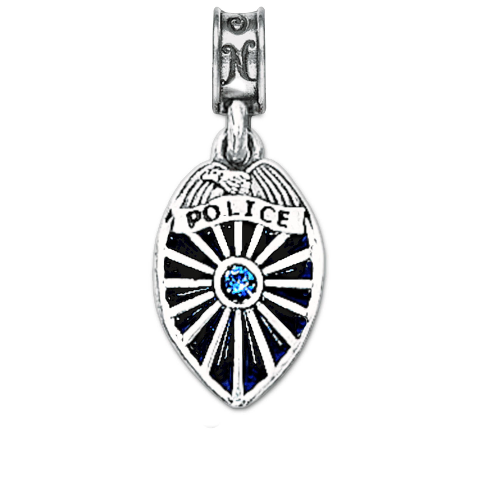 Civilian Police Badge Charm