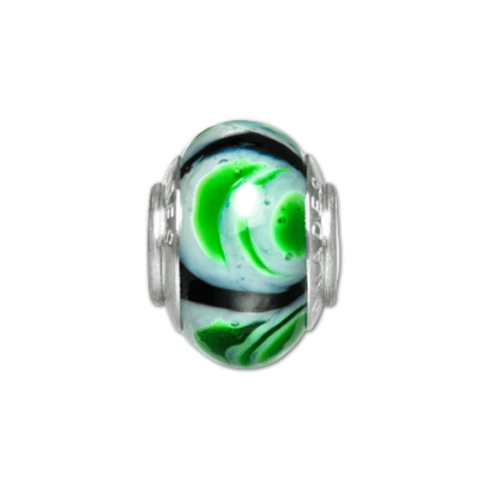 Lilypad Glass Bead Charm