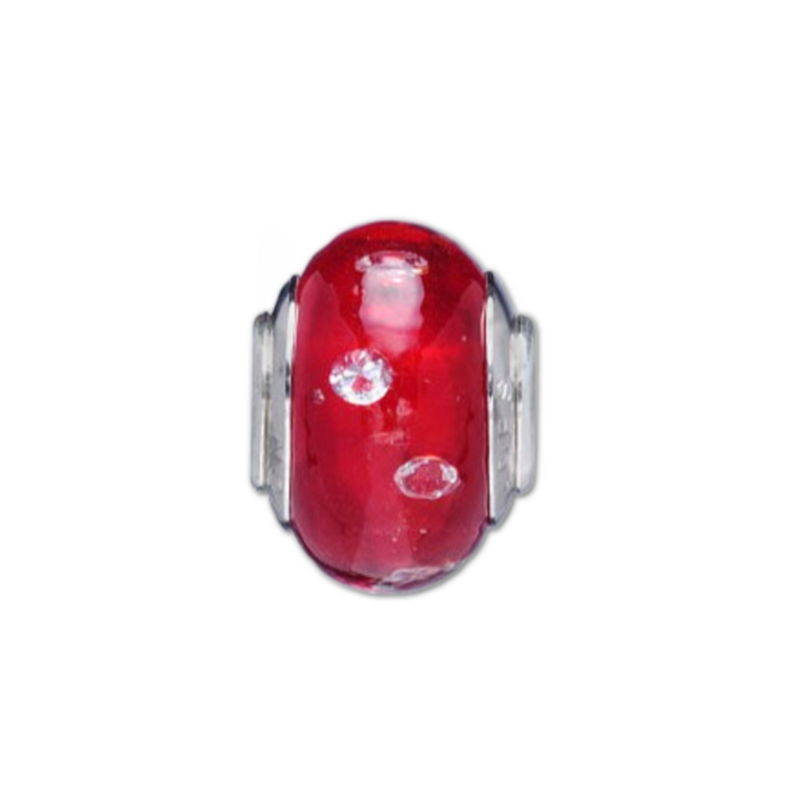 Red Color My World Bead Charm