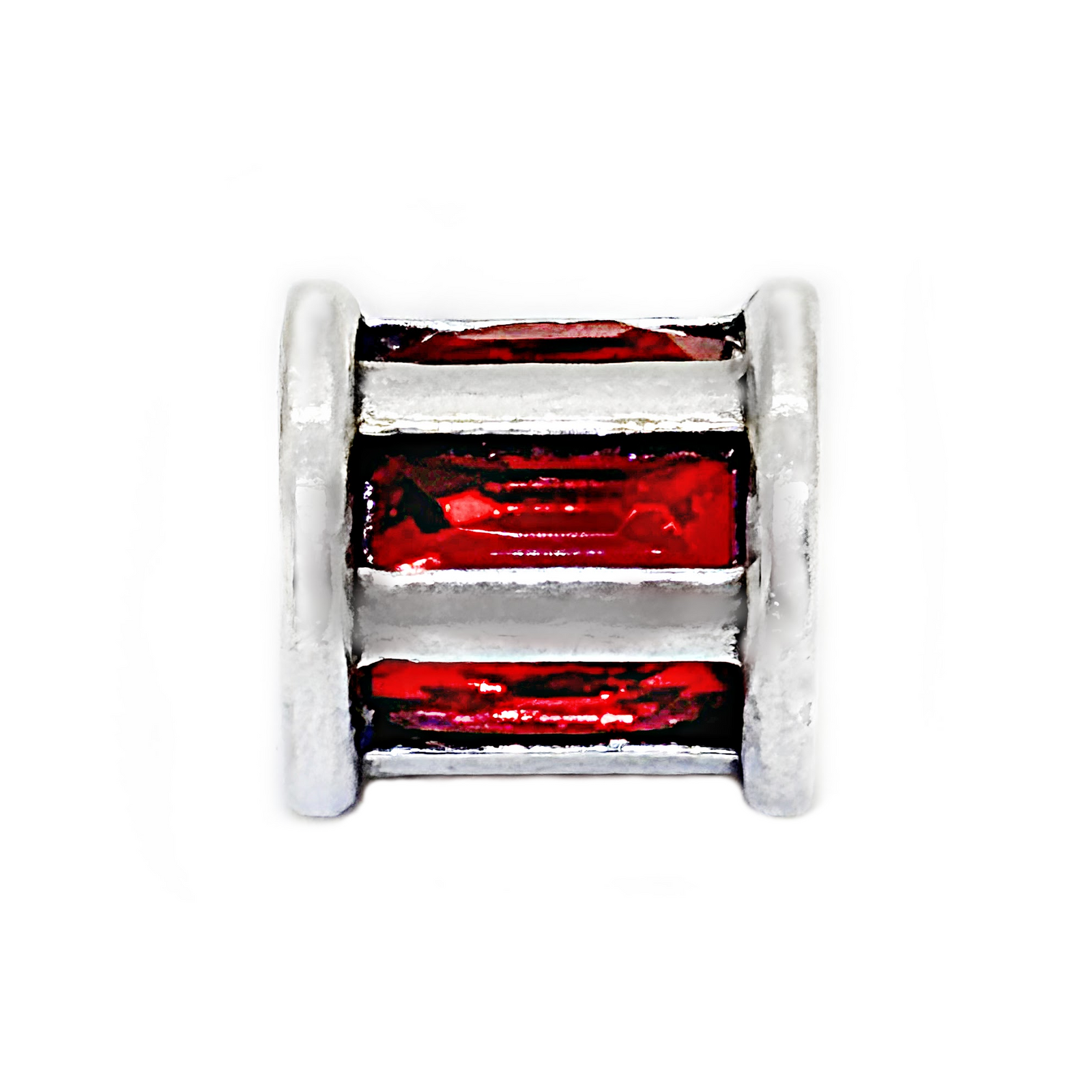Bright Stripe Bead Charm