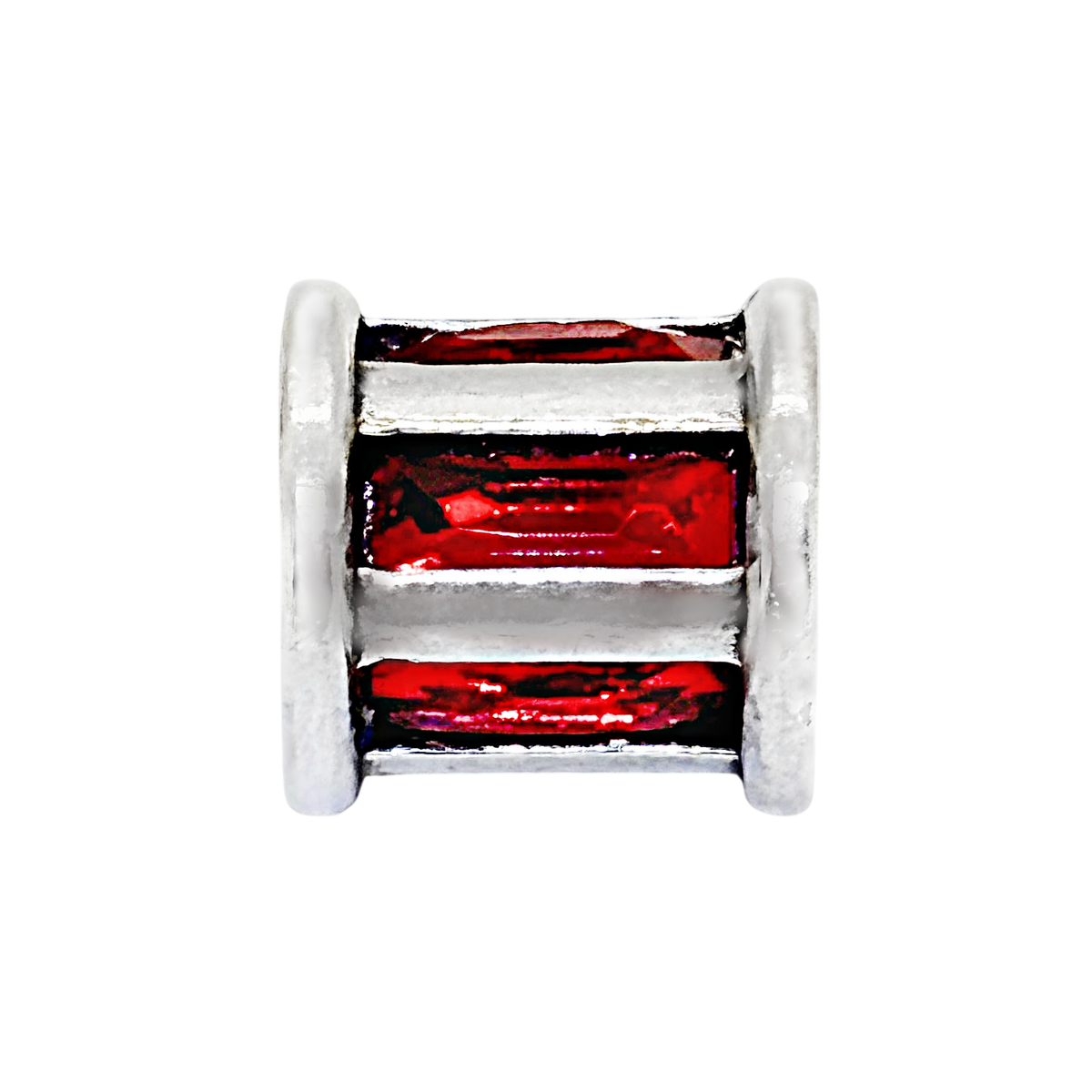 Bright Stripe Bead Charm