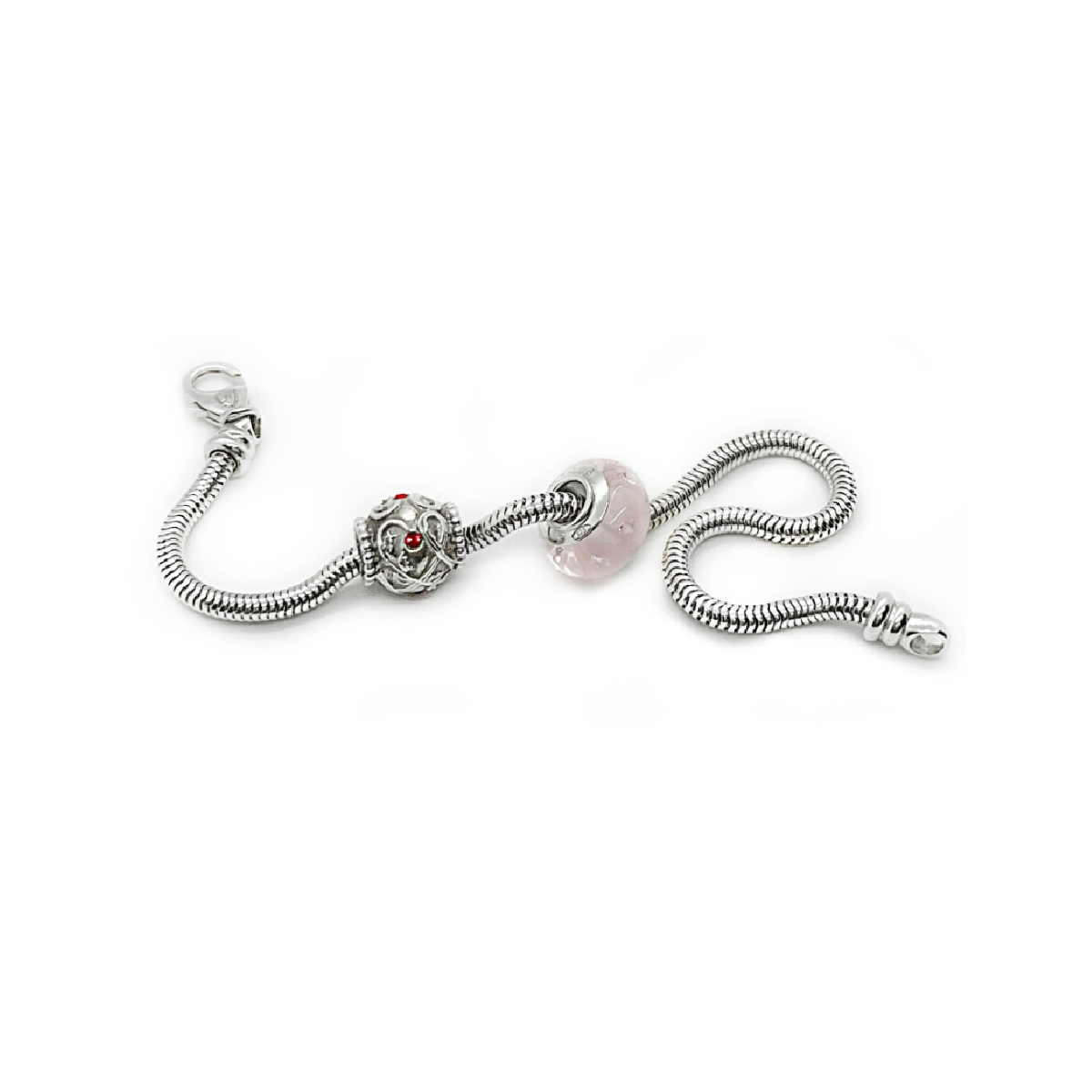 Pink Color My World Bead Charm