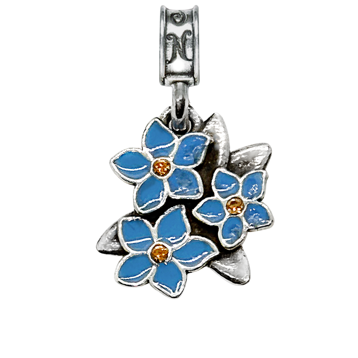 Command Sgt. Major Wife "Forget-me-not" Flower Charm