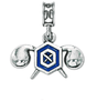 Military Jewelry, Military Charms, Military Gifts, Chemical Corps Charm, Chemical Ordnance