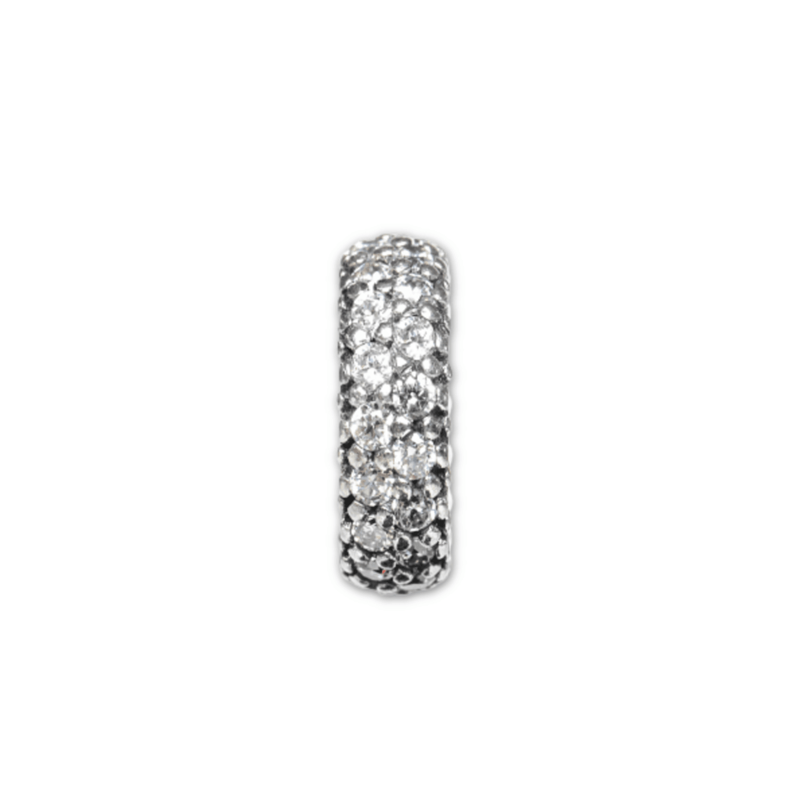 Clear Pave Bead Charm