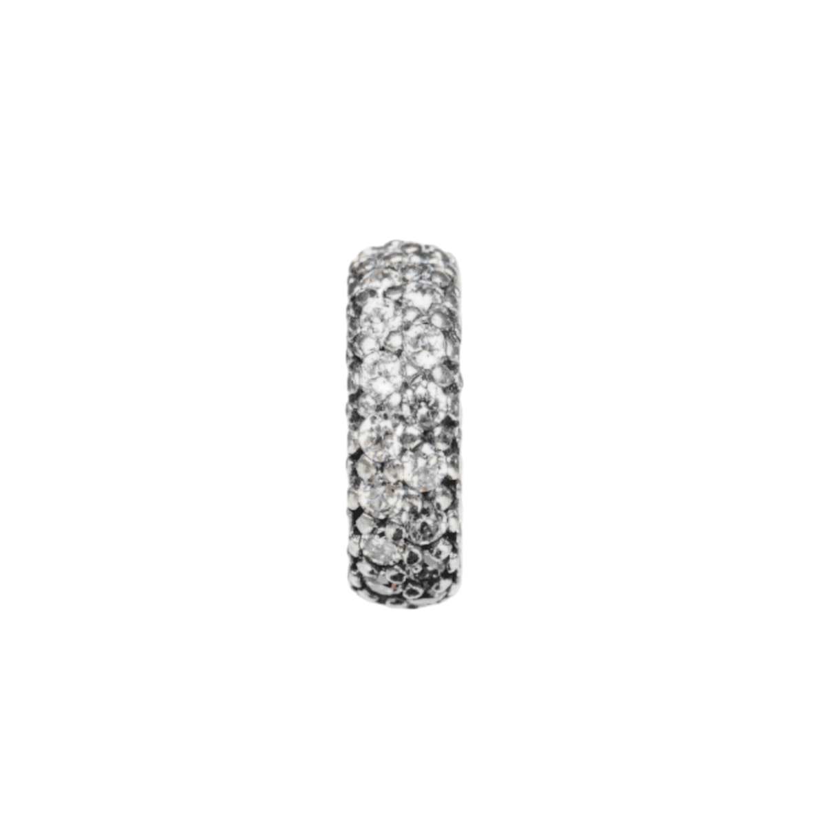 Clear Pave Bead Charm