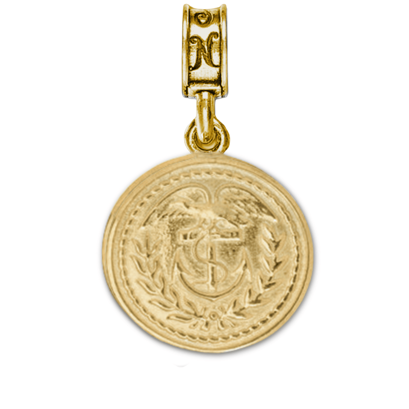 Coast Guard Button Charm