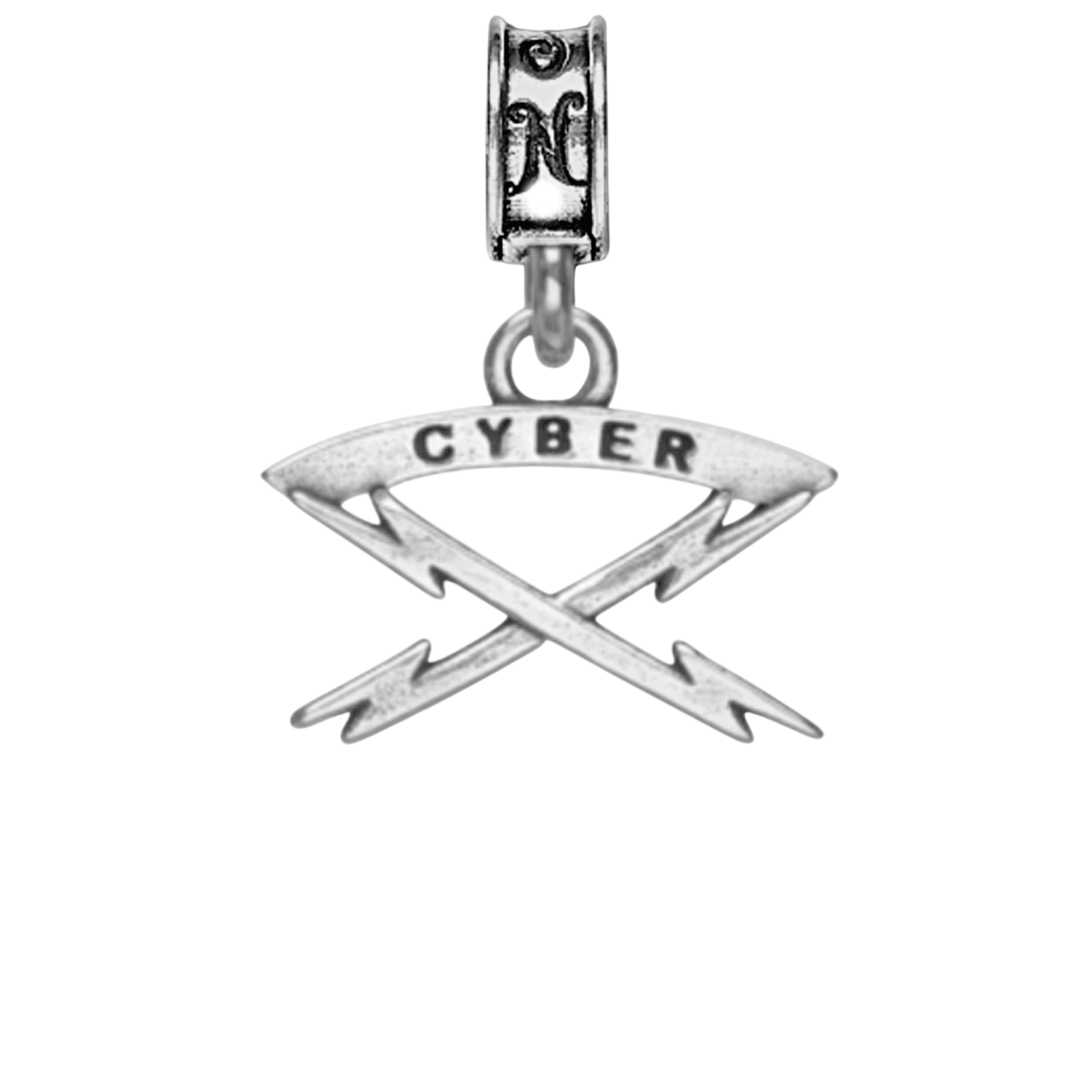 Cyber Badge Charm