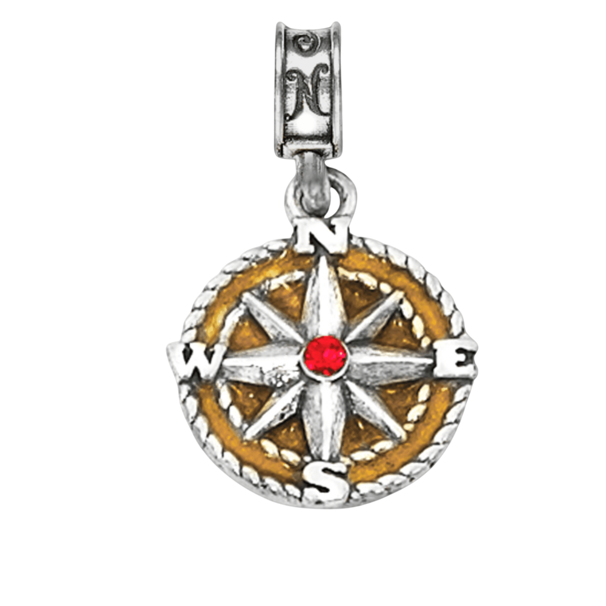 Road Less Traveled Compass Charm