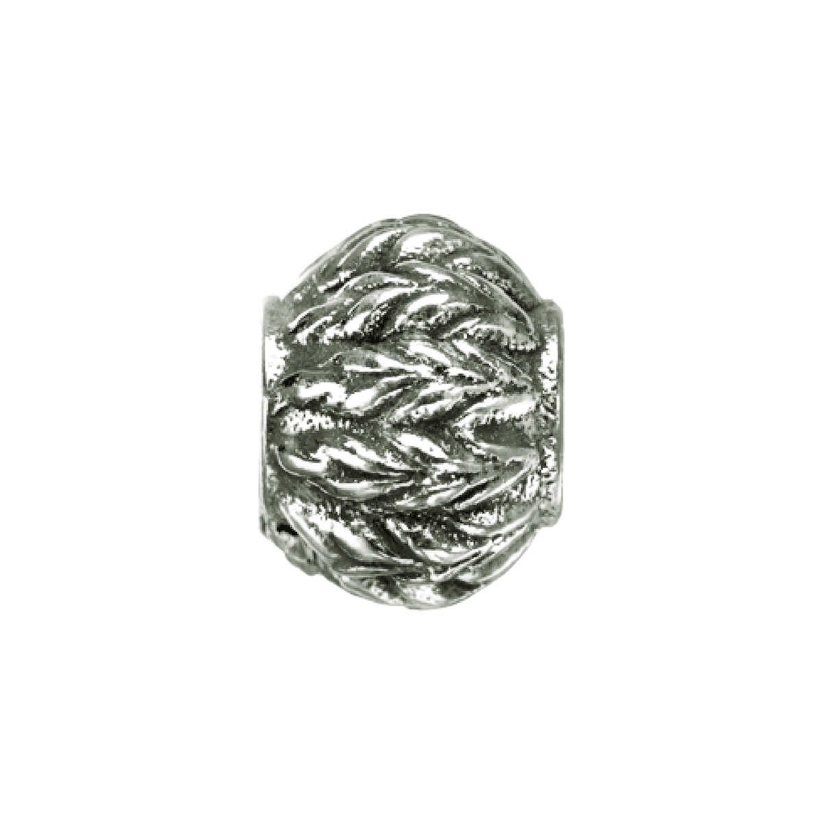 Waves of Grain Sterling Silver Charm