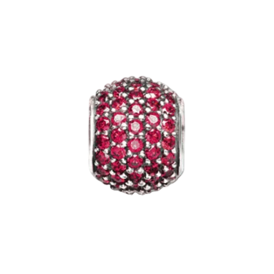Red Petite Pavé Bead