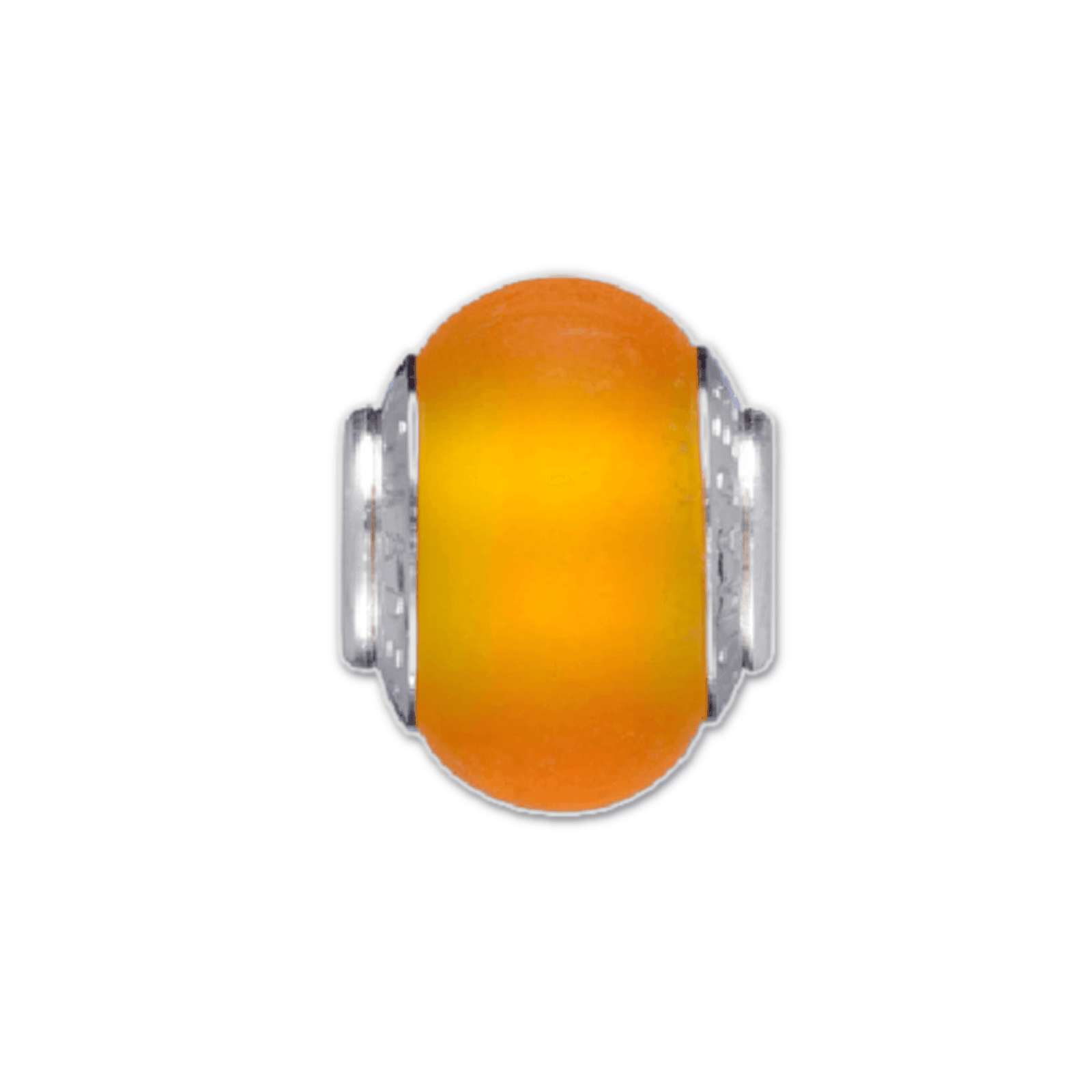 Orange Glass Bead Charm
