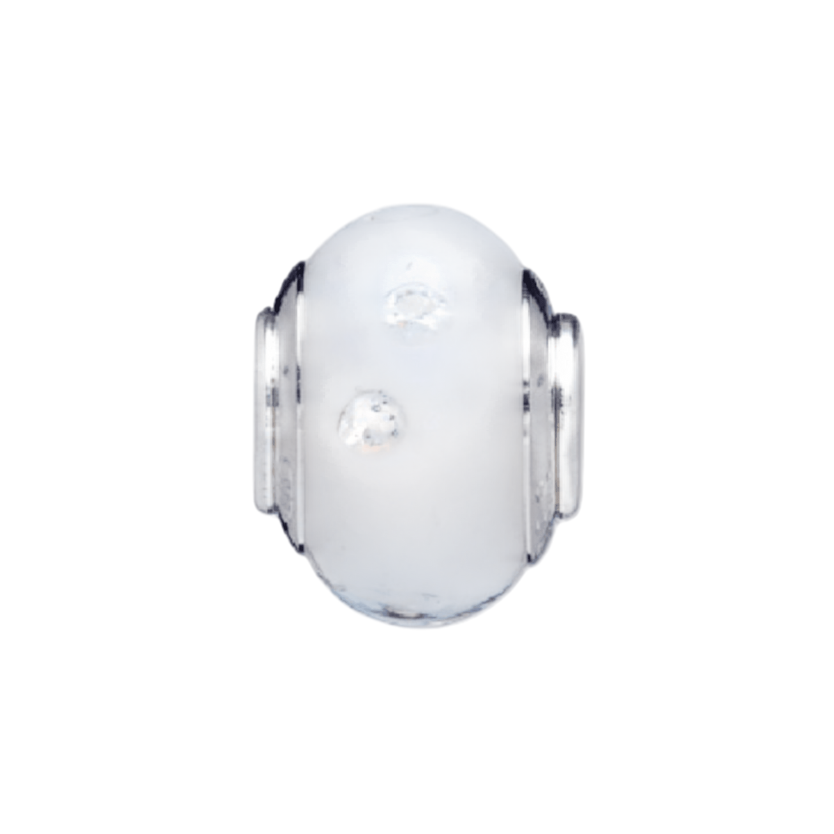 White Color My World Bead Charm