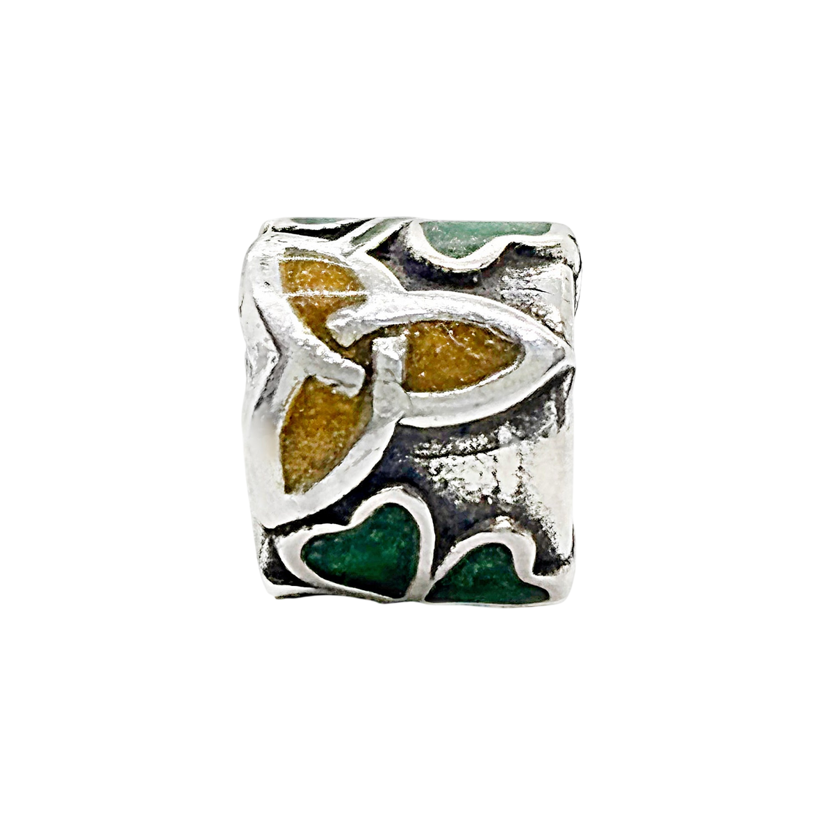 Faith and Fortune Enamel Charm