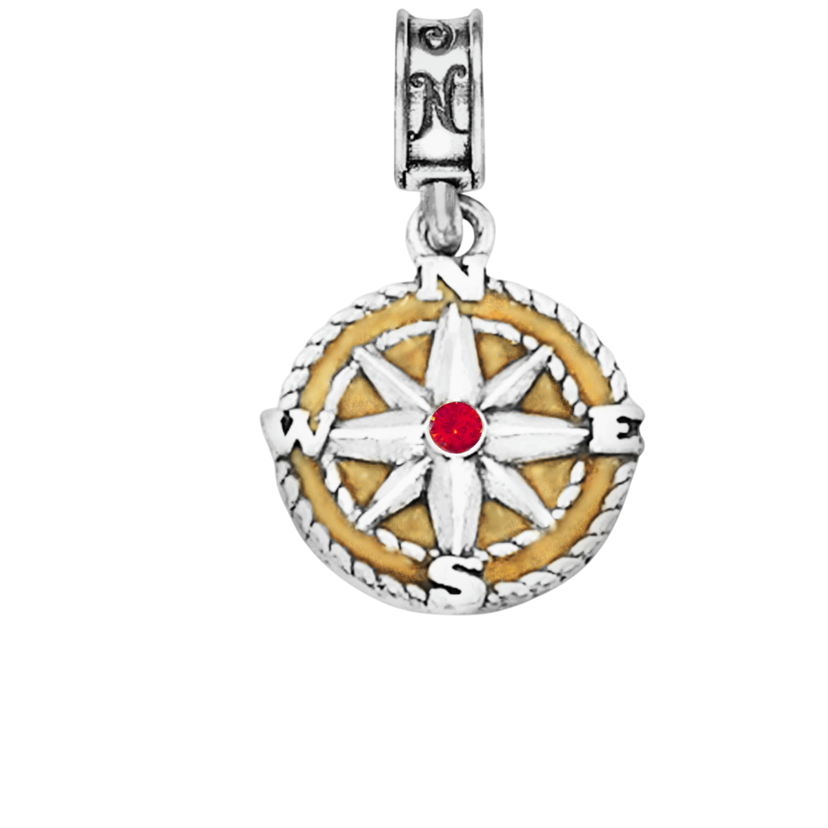 Road Less Traveled Compass Charm