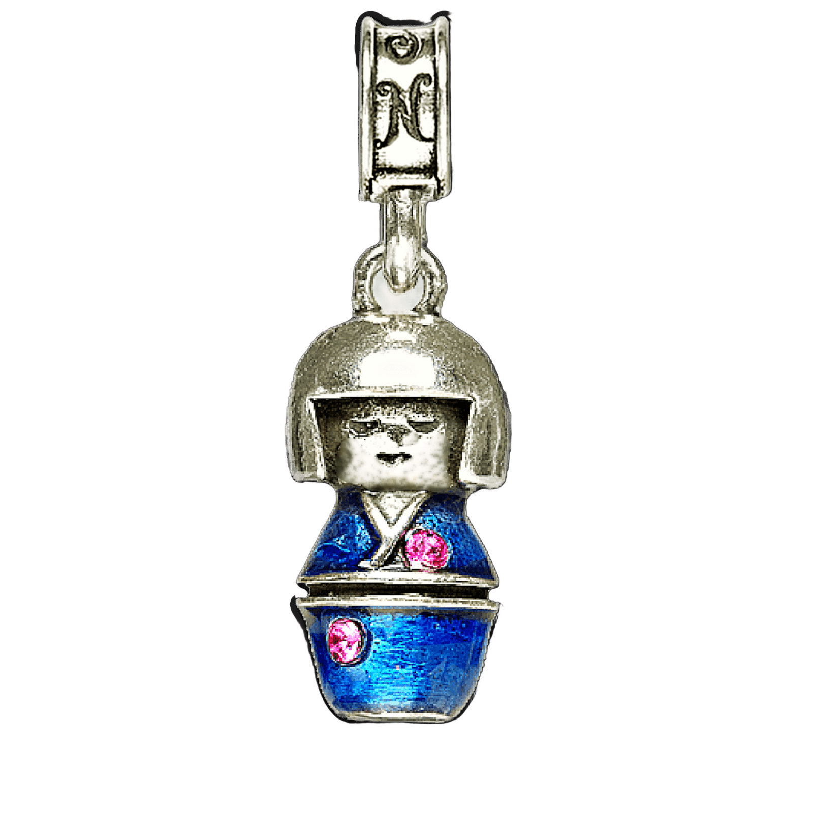 MCAS Iwakuni Blue Kokeshi Doll Charm