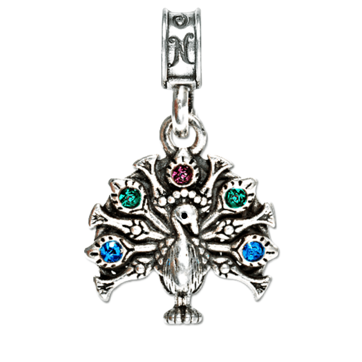 NPS Monterey Peacock Charm