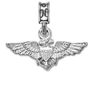 Military Jewelry, Military Charms, Navy, USN, Military Gifts, Naval Aviation Wings Charm, Silver
