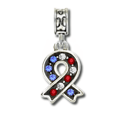 Patriotic Ribbon Charm