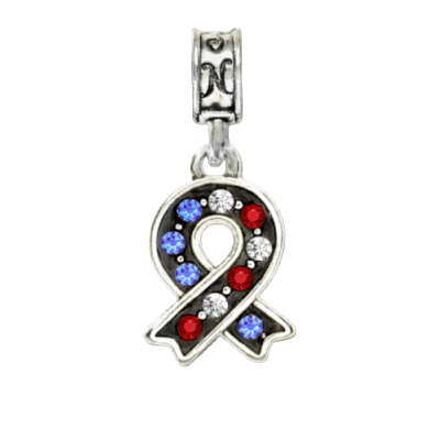 Patriotic Ribbon Charm