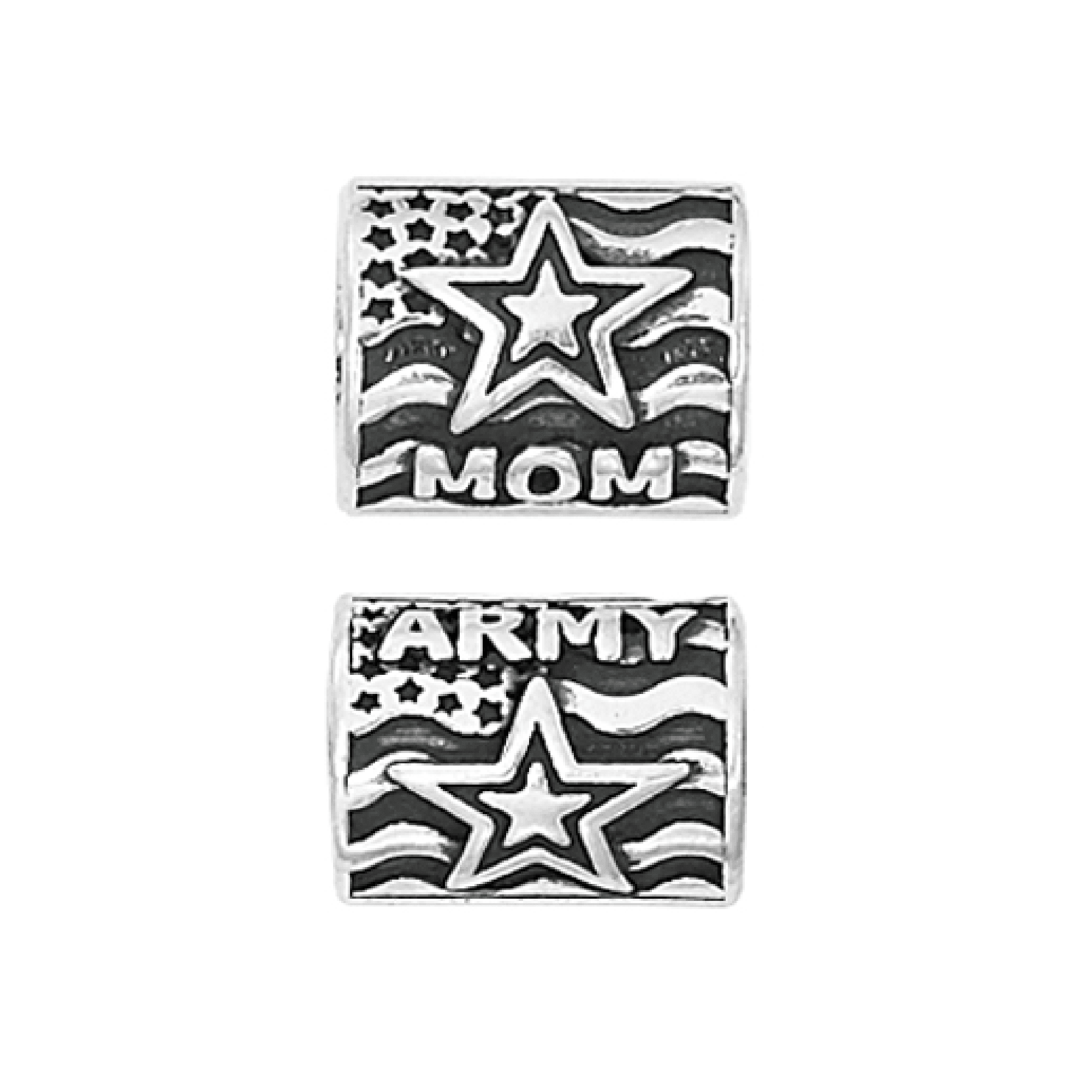 Proud Army Mom Bead Charm – Nomadés Collection - Main Image