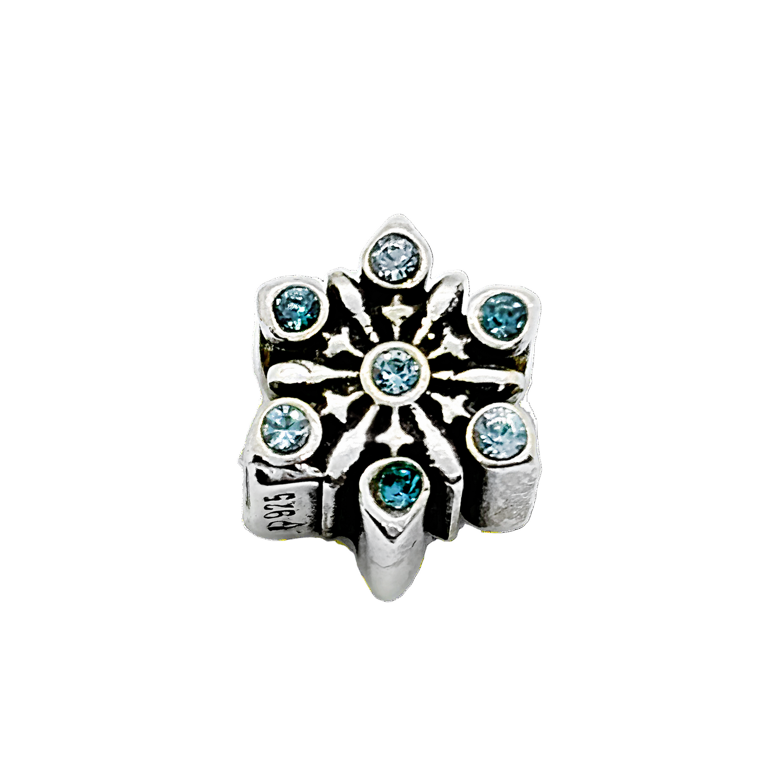 Qanik Blue Snow Bead Charm