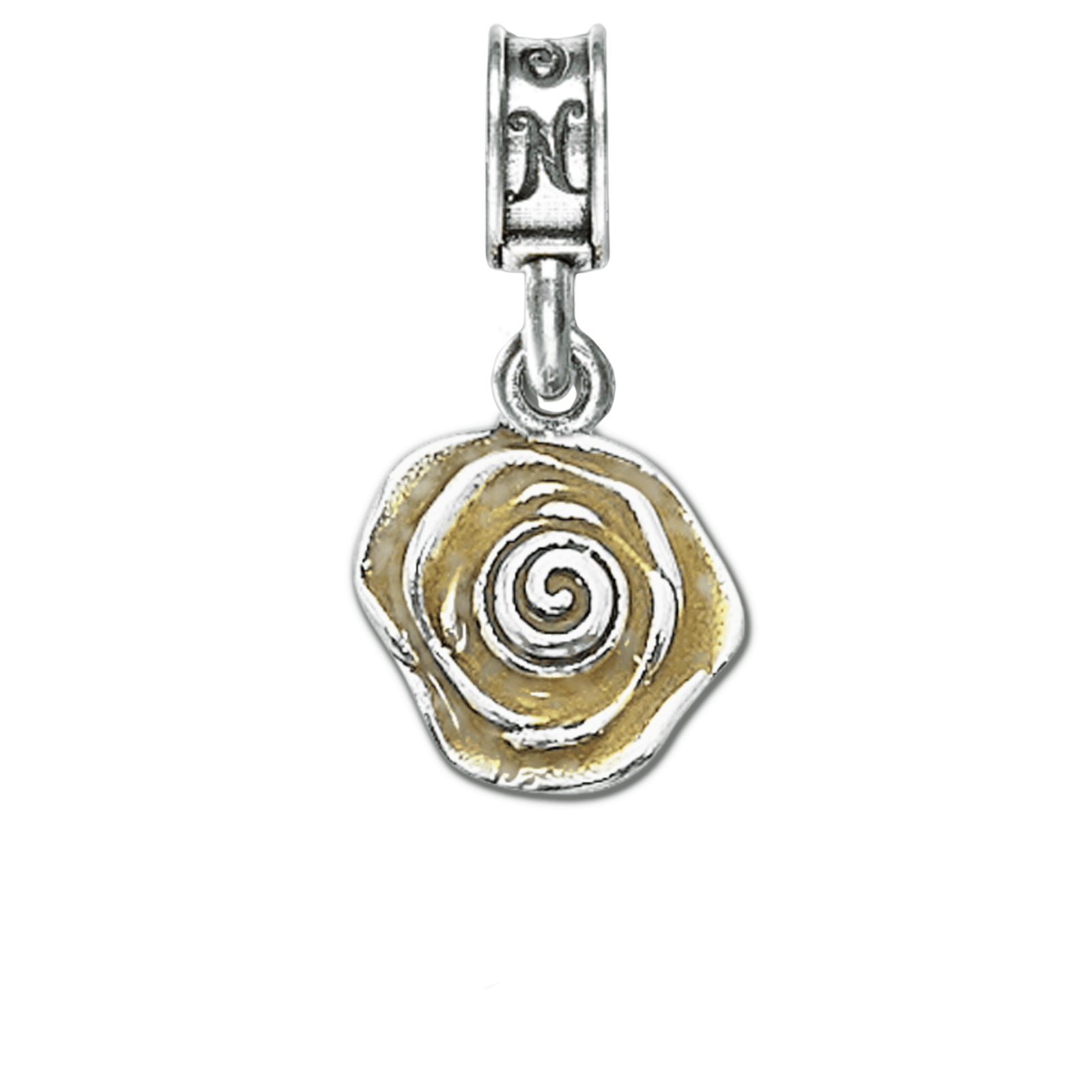 Fort Sam Houston Yellow Rose Charm