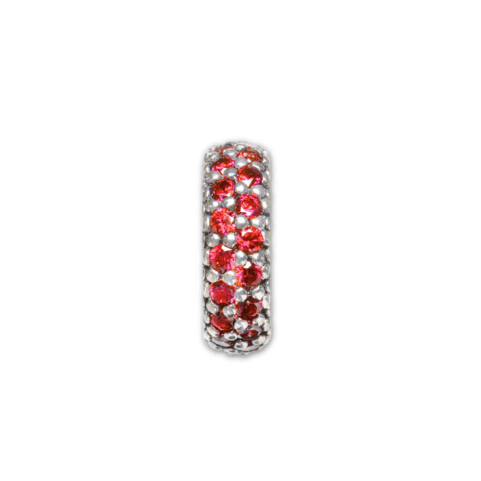 Red Pave Bead Charm