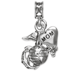 USMC, EGA, Eagle Globe and Anchor, Marine Corps Charm, Marine Corps Mom