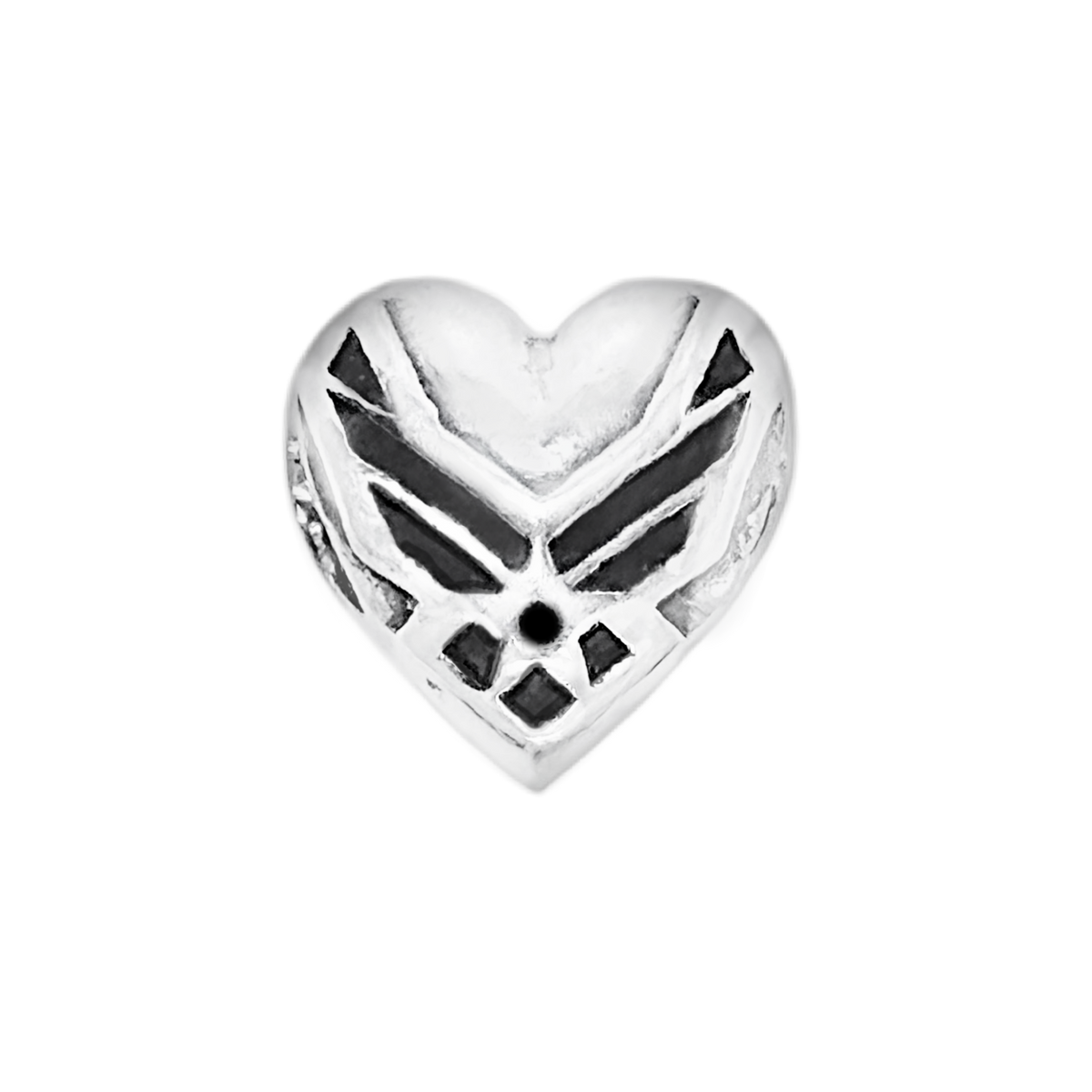 Hero at Heart Air Force Sterling Silver Charm