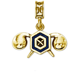 Military Jewelry, Military Charms, Military Gifts, Chemical Corps Insignia Gold