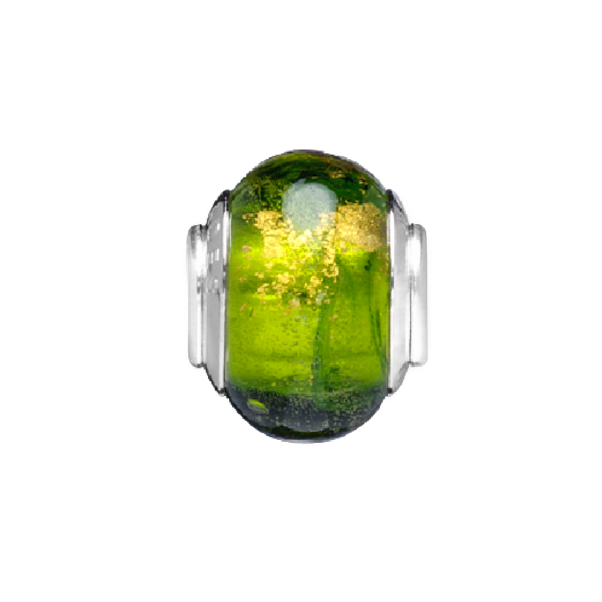 Mother Earth Olive Glass Bead Charm