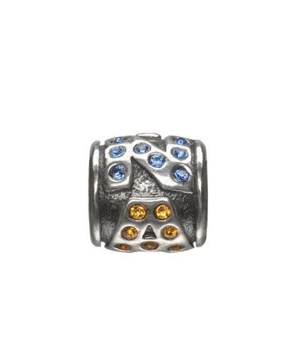 Navy Bling Bead Charm