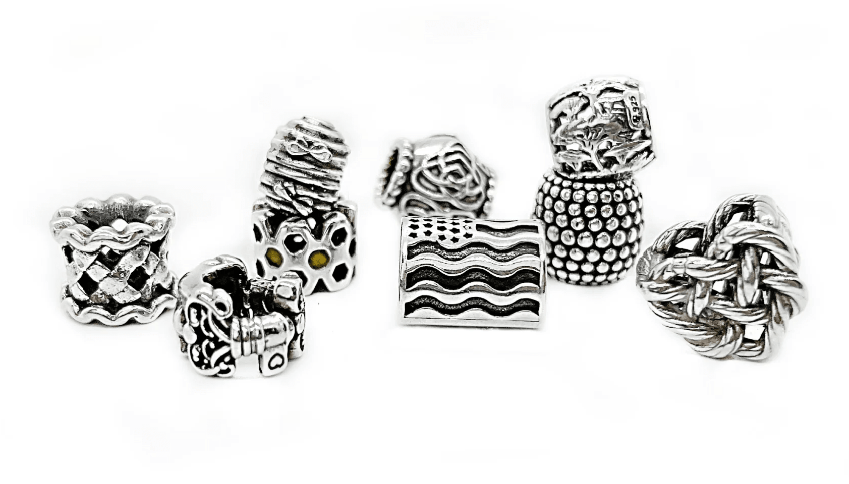.925 Sterling Silver Bead and Spacer Collection - Nomadés Collection