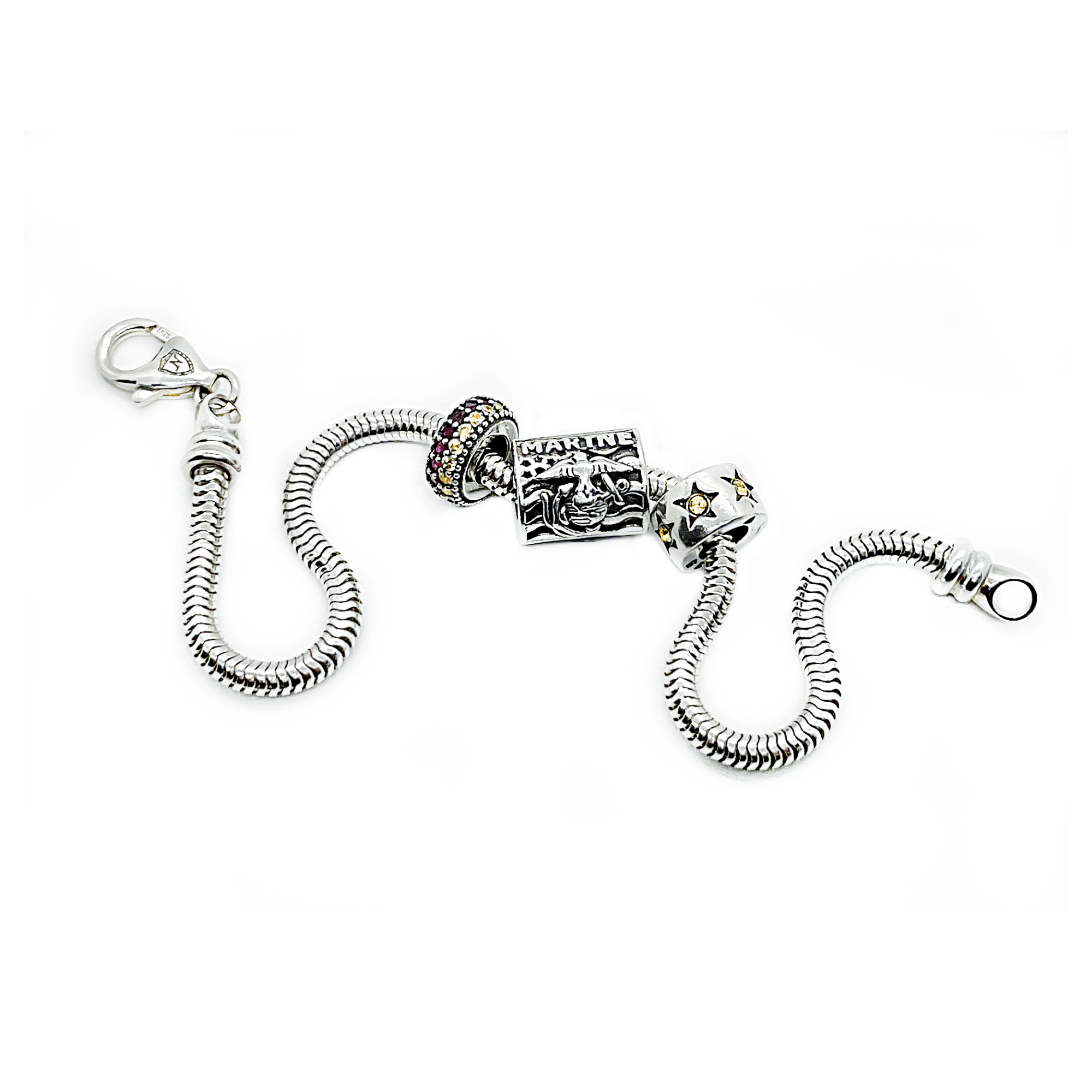 Marine Corps Bead Charm and Spacer Collection