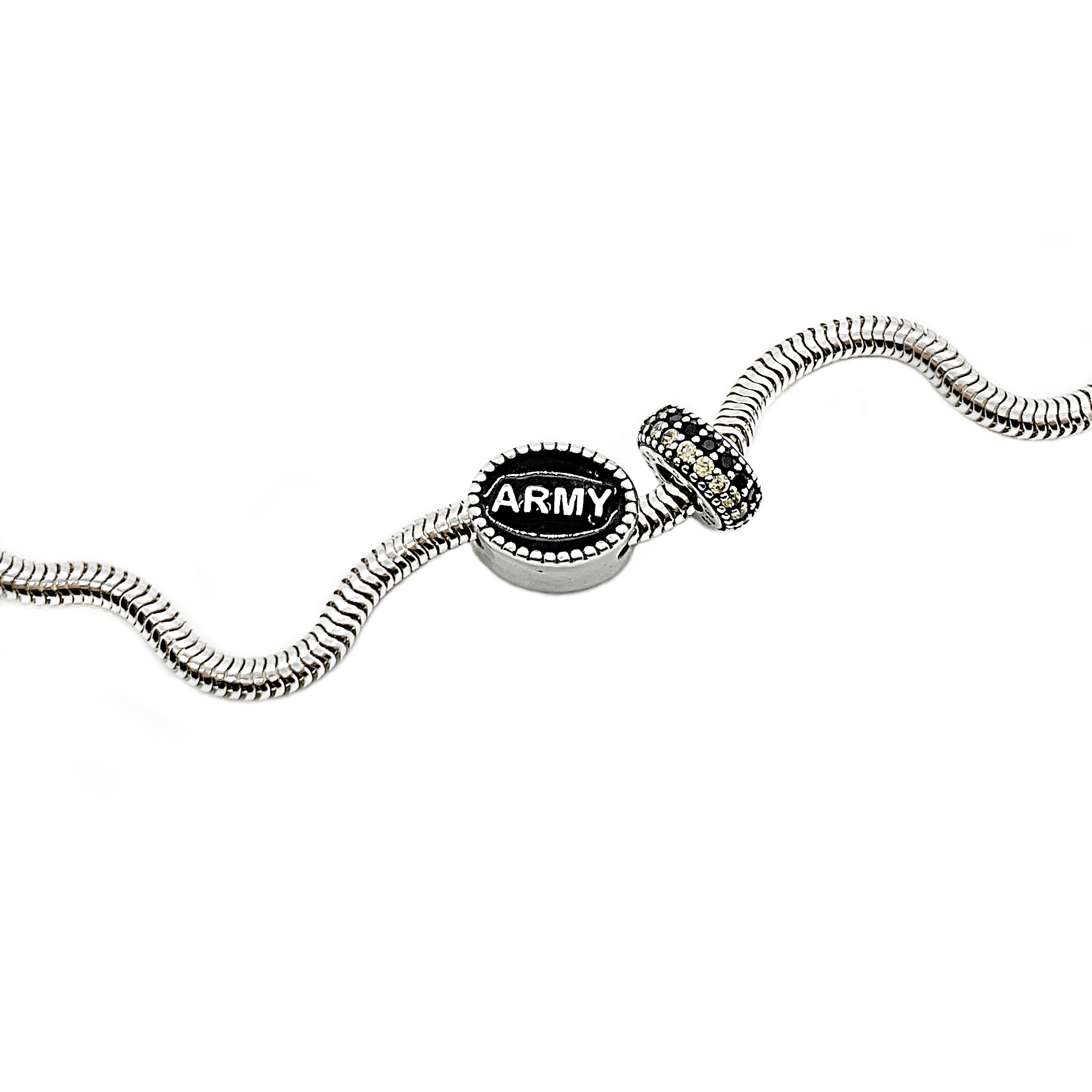 Army Bead Charms and Spacer Collection